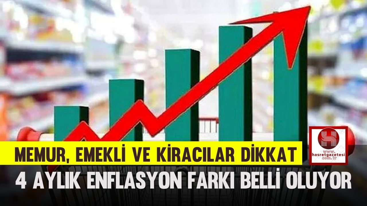 Memur, Emekli ve Kiracılar Dikkat, 4 Aylık Enflasyon Farkı Belli Oluyor