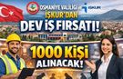 Osmaniye Valiliği ve İŞKUR’dan dev iş fırsatı: 1000 kişi alınacak!