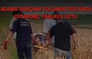 Adana Sarıçam Yolunda Feci Kaza Otomobil Tarlaya Uçtu