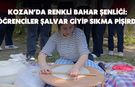 Kozan’da Renkli Bahar Şenliğinde  Şalvar Giyip Sıkma Pişirdiler