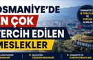 Osmaniye’de En Çok Tercih Edilen Meslekler