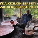 Kozan’da Kızılcık Şerbeti Yapımı Nasıl Gerçekleştiriliyor