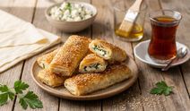 Çayın yanına çok yakışan pratik lezzet: Peynirli çıtır börek tarifi