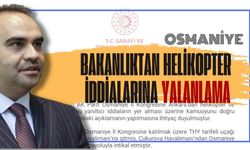 Bakanlıktan Helikopter İddialarına Yalanlama