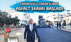 Çakıroğlu Caddesi'nde Asfalat Serimi Başladı