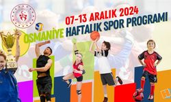 Osmaniye 07-13 Aralık 2024 Haftalık Spor Programı