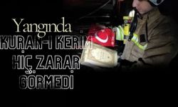 Küle Dönen Evde Türk Bayrağı ve Kuran-ı Kerim Zarar Görmedi