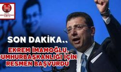 Son Dakika.. Ekrem İmamoğlu, Cumhurbaşkanlığı İçin Resmen Başvurdu