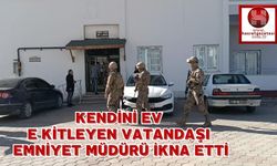 Kendini Eve Kitleyen Vatandaşı Emniyet Müdürü İkna Etti