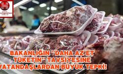 Bakanlığın ''Daha az et tüketin'' Tavsiyesine Vatandaşlardan Büyük Tepki!