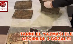 Tarihi El Yazması Ele Geçirildi: 3 Gözaltı