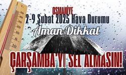 Osmaniye’ye Çarşamba Günü İçin Şiddetli Yağış Uyarısı