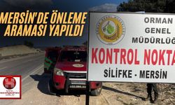 Mersin'de Önleme Araması Yapıldı