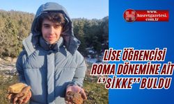 Lise Öğrencisi Roma Dönemine Ait Sikke Buldu