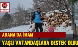 Adana'da İmam, Yaşlı Vatandaşlara Destek Oldu