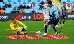 Adana Demirspor-Bodrum FK Maç Sonucu!