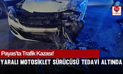 Payas'ta Motosiklet-Otomobil Çarpışması! 1 Yaralı!