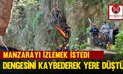 Manzarayı İzlemek İstedi, Dengesini Kaybederek Yere Düştü