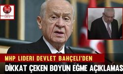 MHP Lideri Devlet Bahçeli'den Dikkat Çeken Boyun Eğme Açıklaması