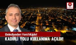 Osmaniye Belediyesi Müjdeyi Verdi! Kadirli Yolu Açıldı!