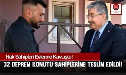 Yusufizzettin Köyü'nde 32 Deprem Konutu Sahiplerine Kavuştu!