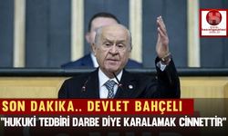 Son Dakika.. Devlet Bahçeli, "Hukuki Tedbiri Darbe Diye Karalamak Cinnettir"