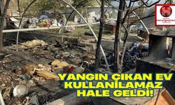 Yangın Çıkan Ev Kullanılamaz Hale Geldi!