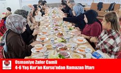 Osmaniye Zafer Camii 4-6 Yaş Kur’an Kursu’ndan Ramazan İftarı