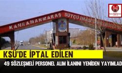 KSÜ, 49 Sözleşmeli Personel Alım İlanını Yeniden Yayımladı