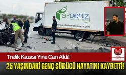 Genç Sürücü Park Halindeki Kamyonete Çarparak Can Verdi!