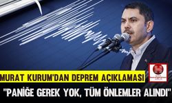 Murat Kurum'dan Deprem Açıklaması: "Paniğe Gerek Yok, Tüm Önlemler Alındı"