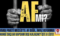 Af Değil İnfaz Düzenlemesi: Kimler, Ne Zaman Çıkacak? İşte Detaylar...
