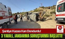 İş Makineleri Çarpıştı, 3 Kişi Yaralandı!