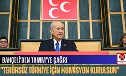 Bahçeli'den TBMM'ye Çağrı: "Terörsüz Türkiye İçin Komisyon Kurulsun"