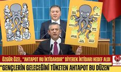 Özgür Özel: "Ahtapot Bu İktidardır!" Diyerek İmamoğlu Pankartı Açtı