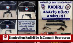 Emniyetten Kadirli’de Eş Zamanlı Operasyon