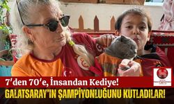 Galatasaray Maçını Kedisi ve Torunlarıyla İzleyen Taraftarlar Viral Oldu!