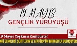 OKÜ Gençliği 19 Mayıs Coşkusunu Yürüyüşle Taçlandırıyor!