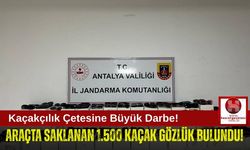 Jandarma Ekipleri 1.500 Kaçak Gözlük Ele Geçirdi!