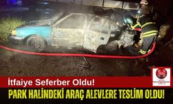 Park Halindeki Araç Yanarak Kullanılmaz Hale Geldi!
