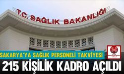 Sakarya’ya Sağlık Personeli Takviyesi: 215 Kişilik Kadro Açıldı