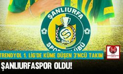 Trendyol 1. Lig'de Küme Düşen 3'ncü Takım, Şanlıurfaspor Oldu
