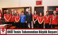OKÜ Tenis Takımından Büyük Başarı