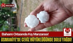 Osmaniye'yi Ceviz Büyüklüğünde Dolu Vurdu!