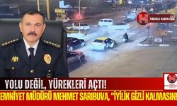 Kırmızı Işıkta İnip Taşı Kaldırdı, Emniyet Müdürü Tebrik Etti!