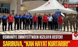 Sarıbuva'nın Öncülüğünde Polisler Kızılay İçin Kolları Sıvadı!