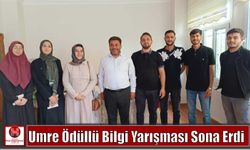 Umre Ödüllü Bilgi Yarışması Sona Erdi