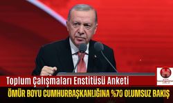 Toplum Çalışmaları Enstitüsü Anketi: Erdoğan’ın Ömür Boyu Cumhurbaşkanlığına %70 Olumsuz Bakış