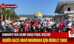Osmaniye'de Anlamlı Bisiklet Turu! Filistin'e Destek İçin Pedallar Çevrildi!