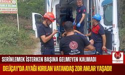 Deliçay'da Ayağı Kayalıklara Sıkışan Vatandaşı İtfaiye Kurtardı!